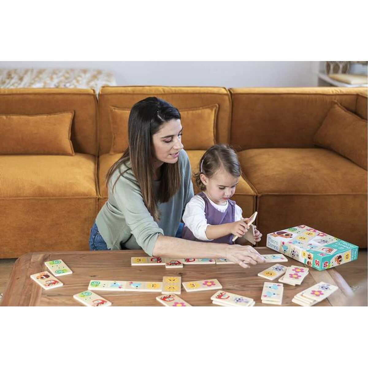 Domino Diset Dřevo Dětské 28 Kusy